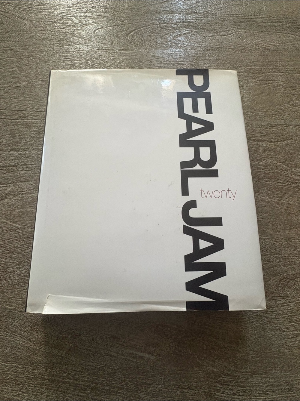 Pearl Jam "Twenty" Hardcover Book - White with Black Text